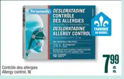 Jean Coutu Personnelle Allergy control offer