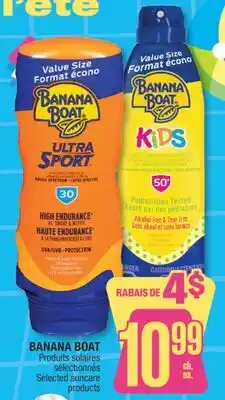 Jean Coutu BANANA BOAT Selected suncare products offer