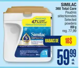 Jean Coutu SIMILAC 360 Total Care Selected powders offer