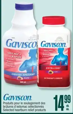 Jean Coutu GAVISCON Selected heartburn relief products offer