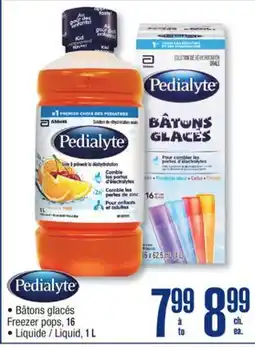 Jean Coutu PEDIALYTE Freezer pops, 16 Liquide offer