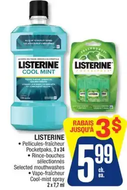 Jean Coutu LISTERINE Selected mouthwashes offer