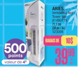 Jean Coutu ARIES Tower fan offer