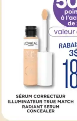 Jean Coutu L'oreal paris RADIANT SERUM CONCEALER offer