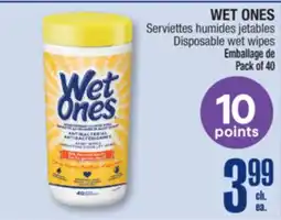 Jean Coutu WET ONES Disposable wet wipes offer