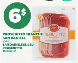 Provigo PROSCIUTTO TRANCHÉ SAN DANIELE, 100 G | SAN DANIELE SLICED PROSCIUTTO offer