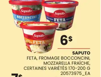 Provigo SAPUTO FETA, FROMAGE BOCCONCINI, MOZZARELLA FRAÎCHE offer