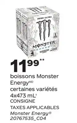 Provigo BOISSONS MONSTER ENERGY, 4X473 ML† | MONSTER ENERGY offer