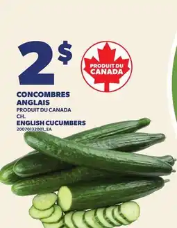 Provigo CONCOMBRES ANGLAIS | ENGLISH CUCUMBERS offer