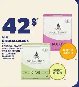 Provigo VIN NICOLAS LALOUX offer