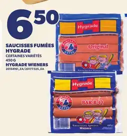 Provigo SAUCISSES FUMÉES HYGRADE, 450 G | HYGRADE WIENERS offer