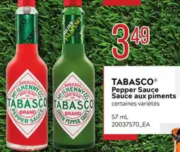 Provigo TABASCO PEPPER SAUCE SAUCE AUX PIMENTS offer