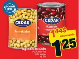 Super C légumineuses Cedar | Cedar legumes offer