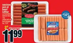 Super C Saucisses porc et boeuf Lafleur | Lafleur pork and beef sausages offer