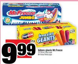 Super C bâtons glacés Mr.Freeze | Mr.Freeze freeze pops offer