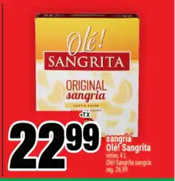 Super C Sangrita vinier, 4 L | Olé! Sangrita sangria offer