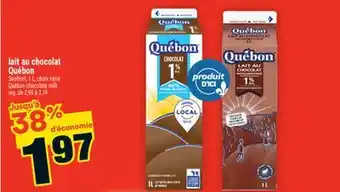 Super C LAIT AU CHOCOLAT QUÉBON | QUÉBON CHOCOLATE MILK offer
