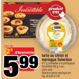 Super C TARTE AU CITRON ET MERINGUE SELECTION | SELECTION LEMON MERINGUE PIE offer