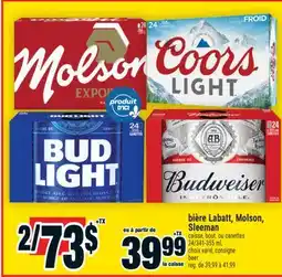 Super C bière Labatt, Molson, Sleeman caisse | beer offer
