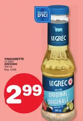 Marches Tradition LE GREC DRESSING offer