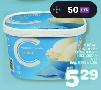 Marches Tradition COMPLIMENTS ICE CREAM offer