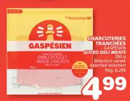 Marches Tradition GASPÉSIEN SLICED DELI MEATS offer