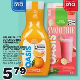 Marches Tradition OASIS REFRIGERATED FRUIT JUICE OR SMOOTHIE offer