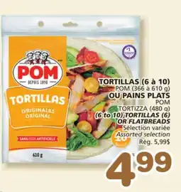 Marches Tradition POM TORTIZZA (480 g) (6 to 10) TORTILLAS (6) OR FLATBREADS offer