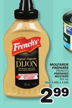 Marches Tradition FRENCH'S PREPARED MUSTARD offer