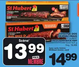 Marches Tradition ST-HUBERT FRESH PORK BACK RIBS offer