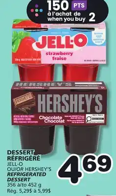 Marches Tradition JELL-O OR HERSHEY'S REFRIGERATED DESSERT offer