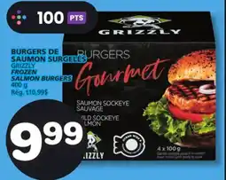 Marches Tradition GRIZZLY FROZEN SALMON BURGERS offer