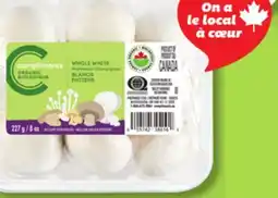 IGA COMPLIMENTS BIOLOGIQUE ORGANIC WHOLE WHITE OR CREMINI MUSHROOMS offer