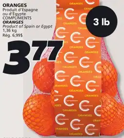 IGA COMPLIMENTS ORANGES offer