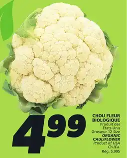IGA ORGANIC CAULIFLOWER offer