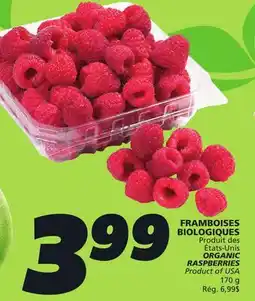 IGA ORGANIC RASPBERRIES offer
