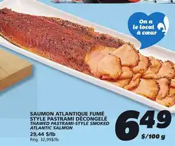 IGA THAWED PASTRAMI-STYLE SMOKED ATLANTIC SALMON offer