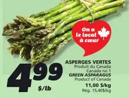 IGA GREEN ASPARAGUS offer