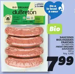 IGA DU BRETON FRESH ORGANIC SAUSAGES offer