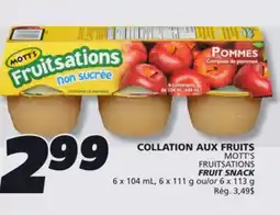 IGA MOTT'S FRUITSATIONS FRUIT SNACK offer