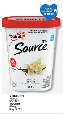IGA YOPLAIT SOURCE YOGURT offer