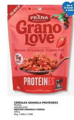IGA PRANA GRANOLOVE PROTEIN GRANOLA CEREAL offer