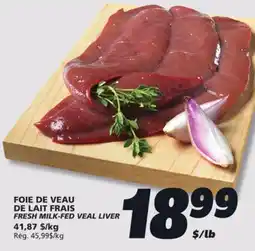 IGA FRESH MILK-FED VEAL LIVER offer