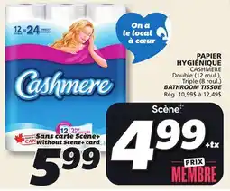 IGA CASHMERE Double (12 roul.), Triple (8 roul.) BATHROOM TISSUE offer