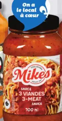 IGA MIKES PASTA SAUCE offer