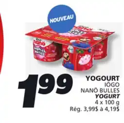 IGA IÖGO NANÖ BULLES YOGURT offer