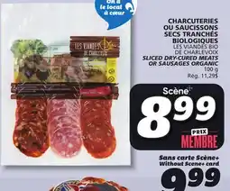 IGA SLICED DRY-CURED MEATS OR SAUSAGES ORGANIC offer
