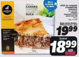 IGA LAC BROME FROZEN COUNTRY STYLE DUCK POT PIE offer