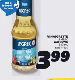 IGA LE GREC DRESSING offer