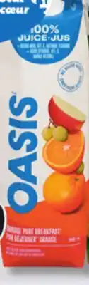 IGA OASIS NECTAR FRUIT DRINK offer